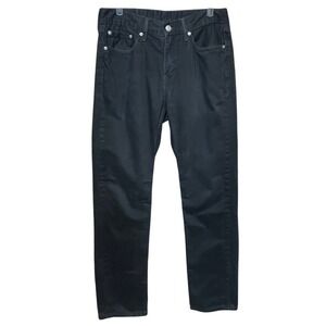 Levis 514 Mens Size 30x32 Black Straight Leg Denim Jeans White Tab Black Label